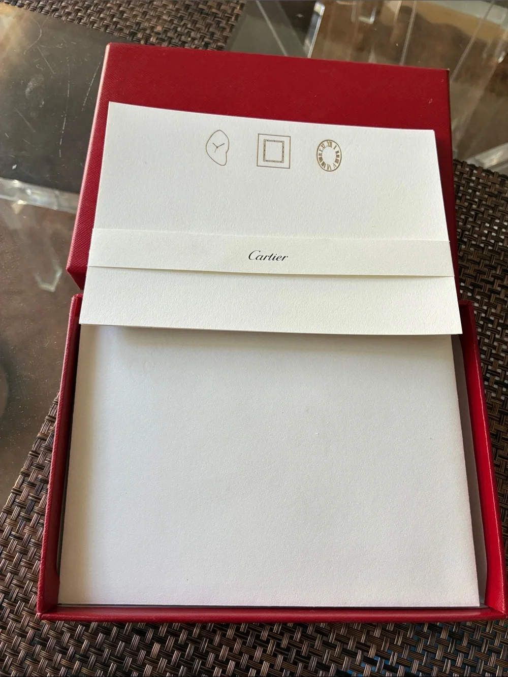 Cartier 10 piece stationary noted envelopes